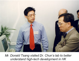 Dr Andy Chun with Mr. Donal Tsang