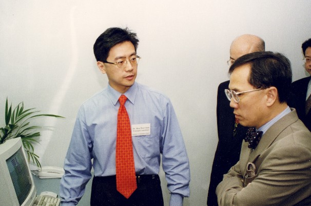 Dr Andy Chun with HK's Chief Executive Mr. Donald Tsang