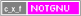 created with notgnu