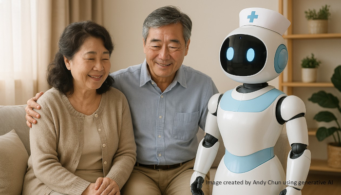 Chun's LinkedIn article on AI and elderly care