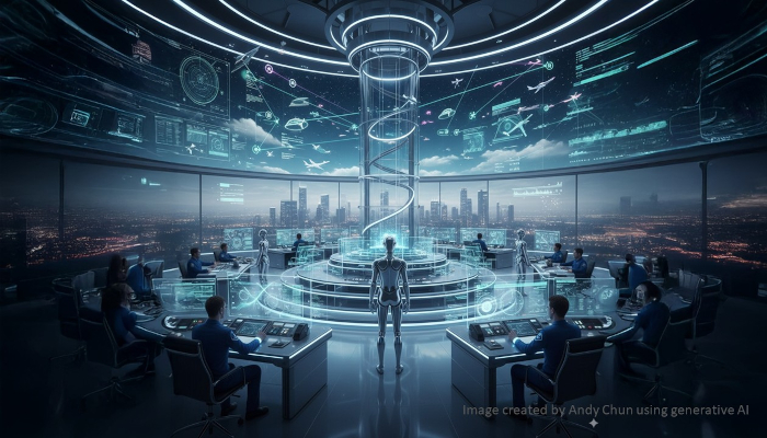 Chun's LinkedIn article on AI and HK aviation future