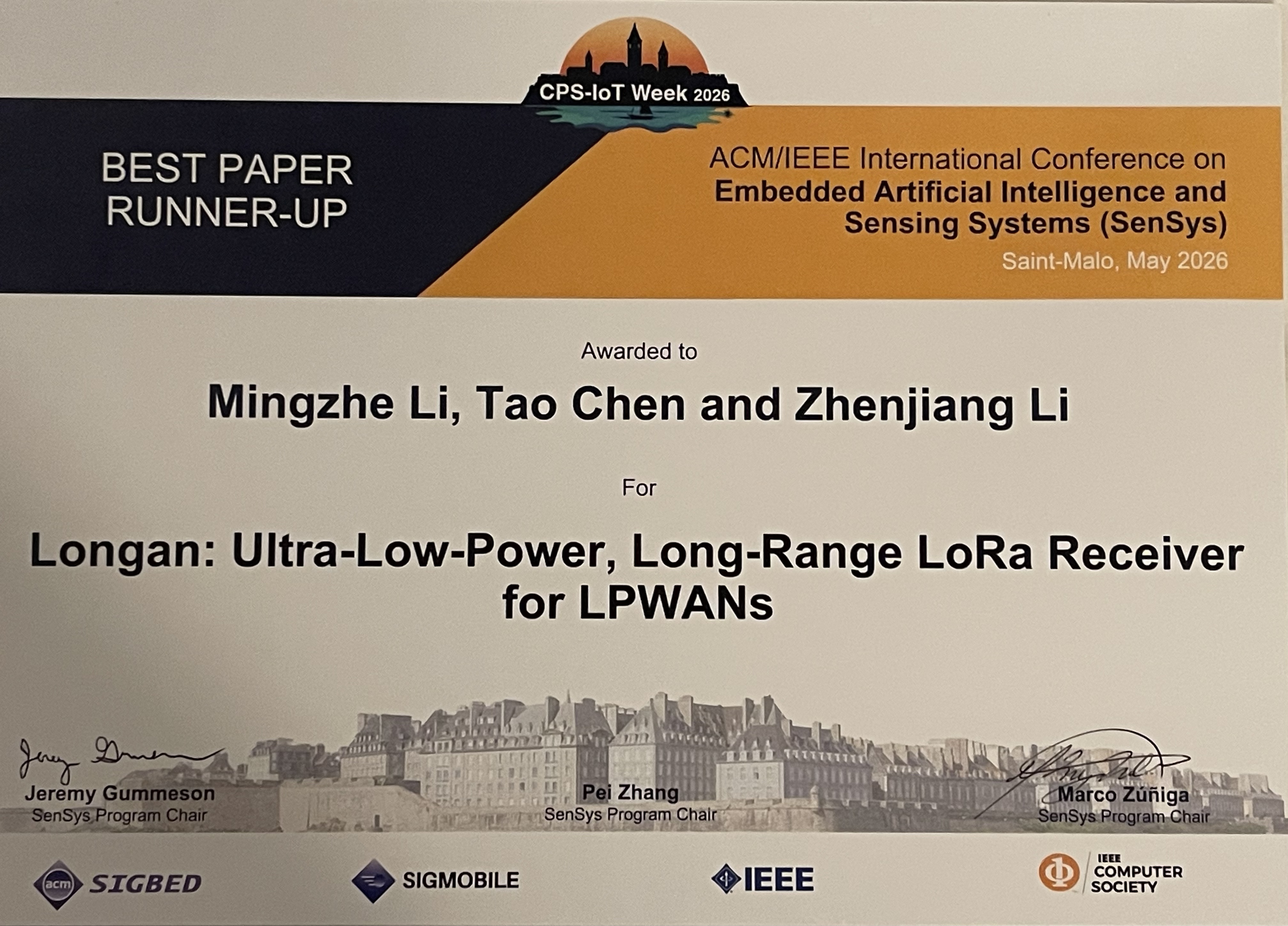 ACM/IEEE-SenSys-2026-Best-Paper-Runner-up