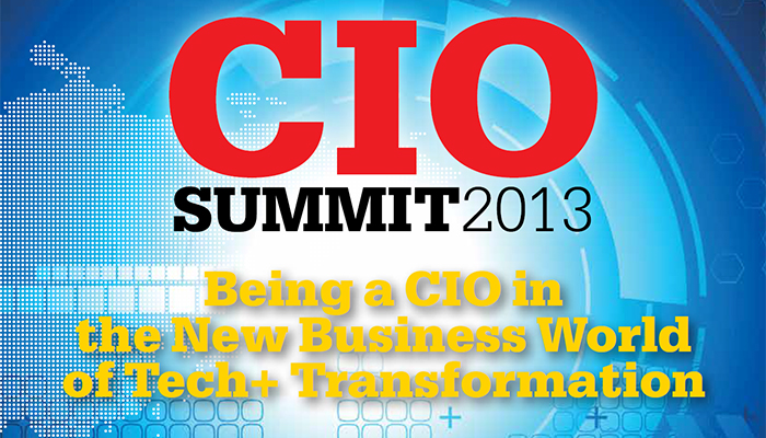 Dr. Chun giving a talk in the 2013 CIO Summit