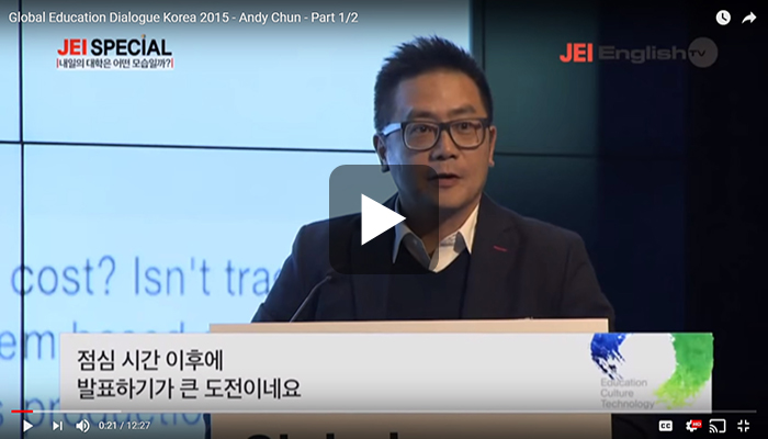 Dr. Chun giving a talk in Seoul on about educating Gen Alpha