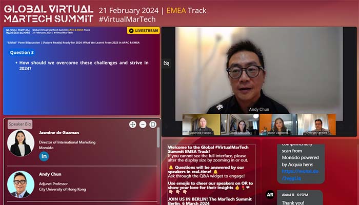 2024 Global Virtual MarTech Summit website